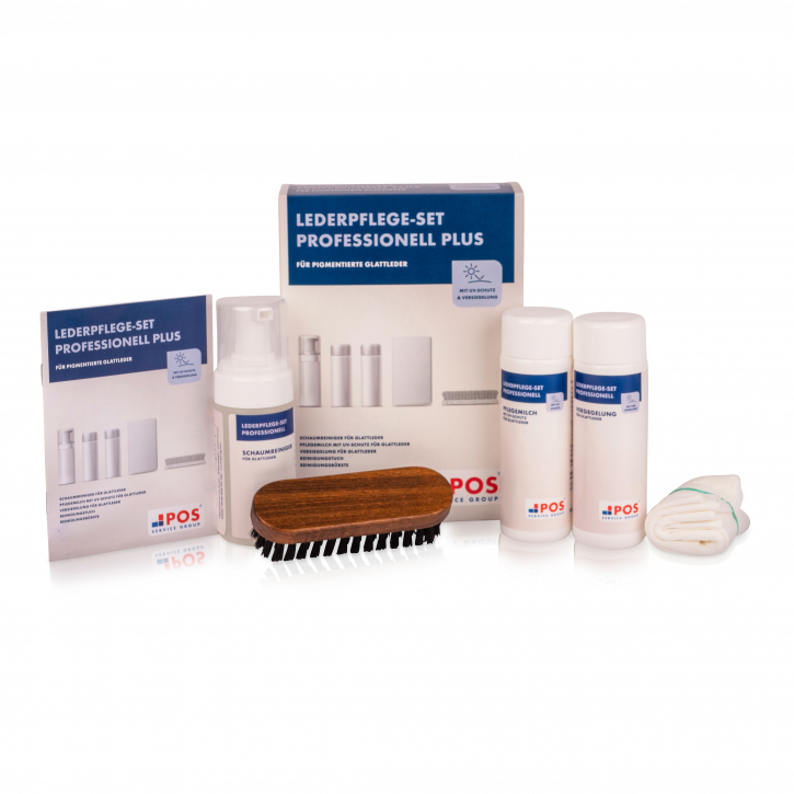 POS Lederpflege-Set Professionell Plus für pigmentierte Glattleder
