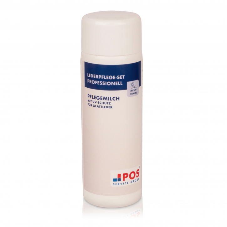 POS Pflegemilch mit UV-Schutz für Glattleder